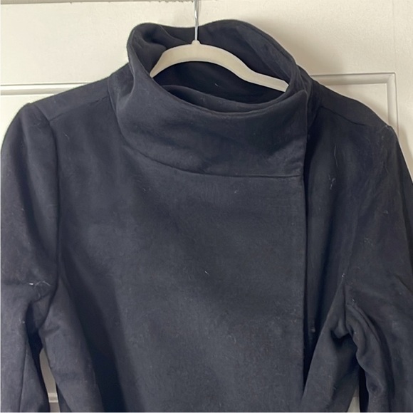 Ann Taylor Black Belted Coat - Picture 3 of 5